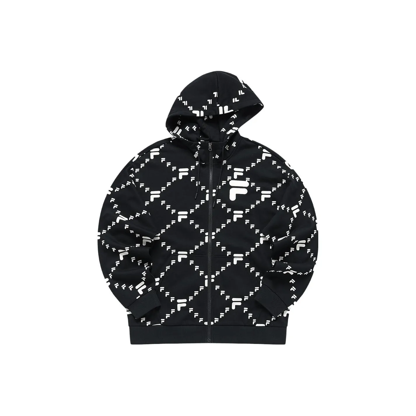 FILA FUSION QR Hoodie Unisex Pitch Black