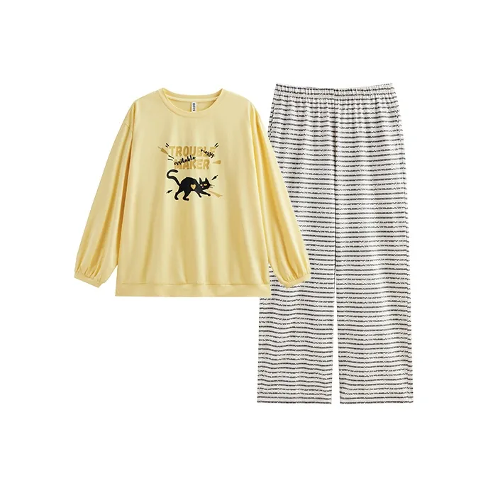 Peninsula City Пижамный комплект Постнатальная туника Женская Желтая