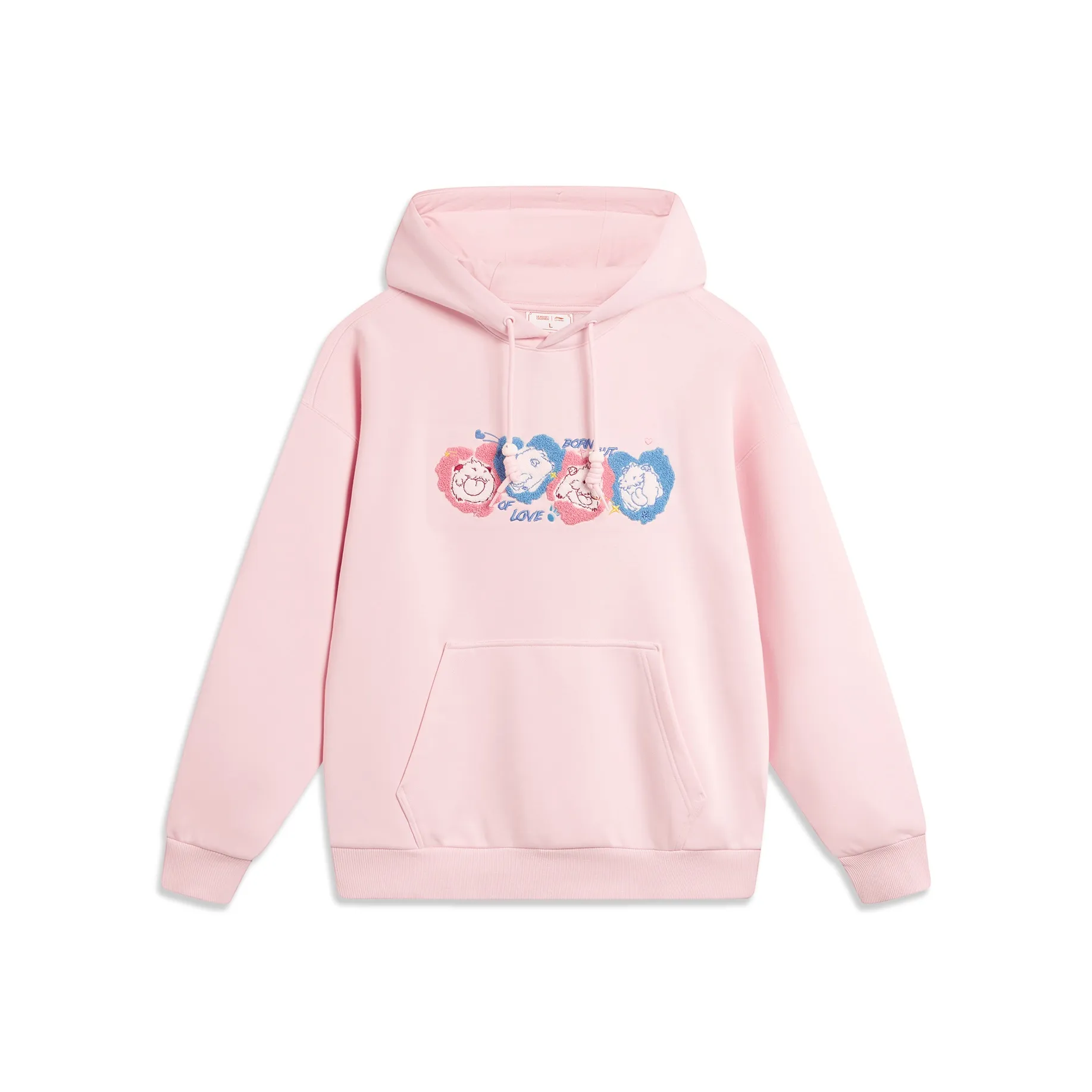 LINING x YINGXIONGLIANMENGPOLUO LIANMINGKUAN Толстовка Унисекс Light Pink