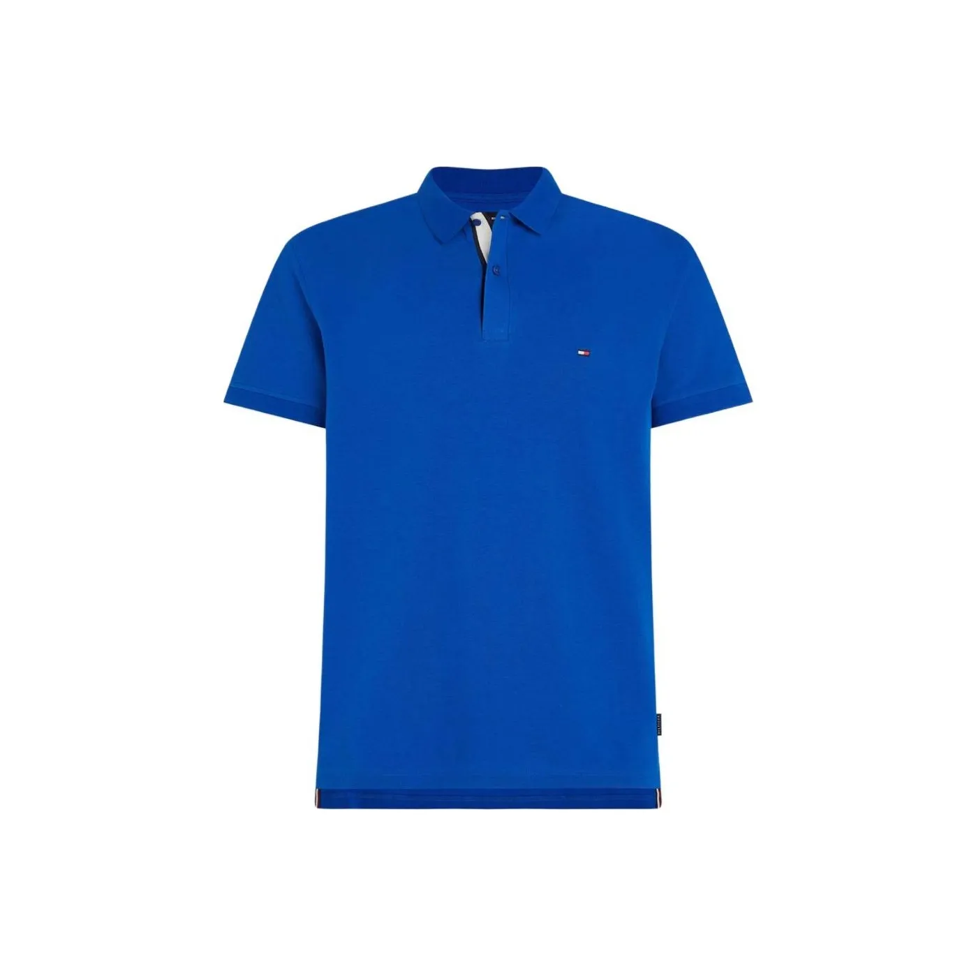 Tommy Hilfiger Logo Flag Short Sleeves Polo T Shirt Polo Shirt Men's Blue