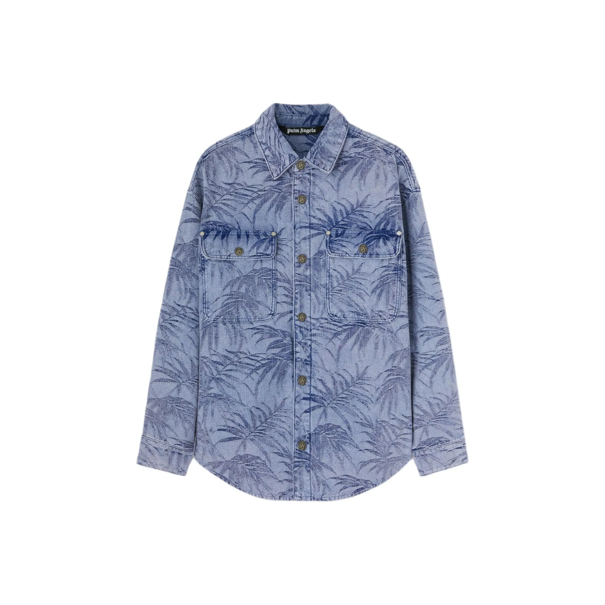 PALM ANGELS Palms Denim Shirt