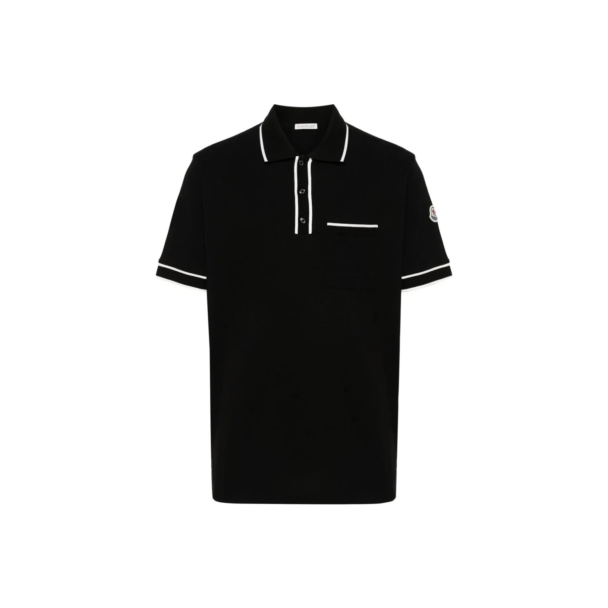 Moncler SS24 Polo Shirt Men's Black