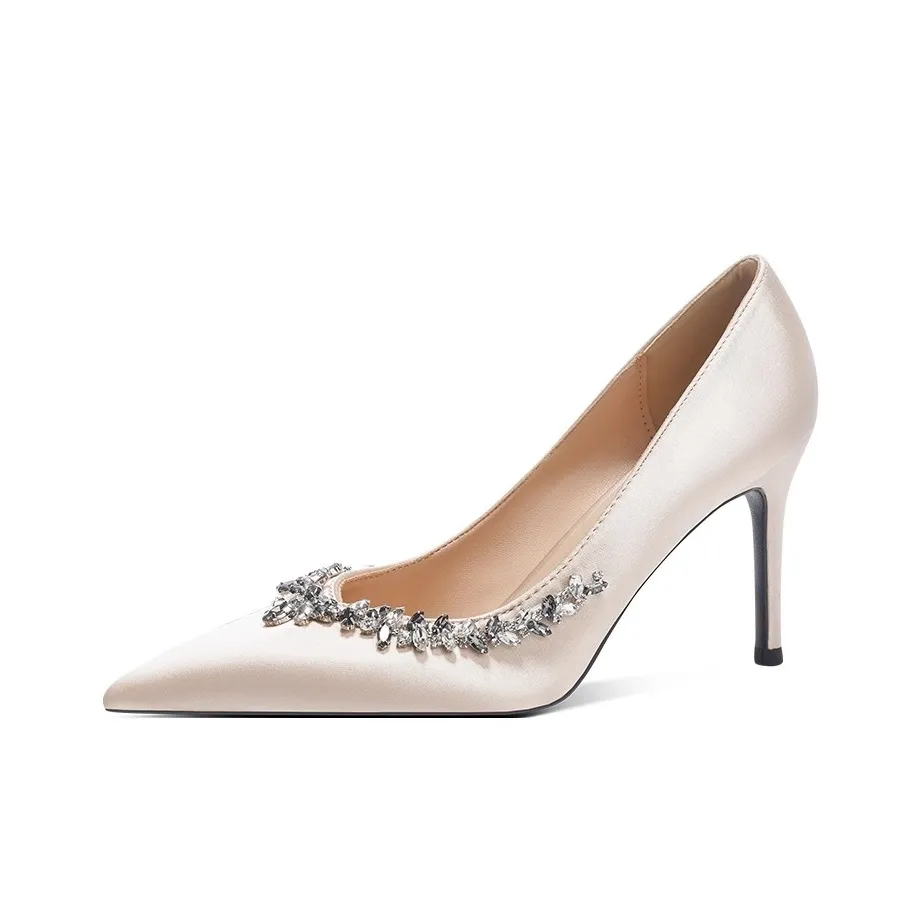 Take the Qin Низкий каблук Высокий каблук Женский Черный Набор в подарочной коробке