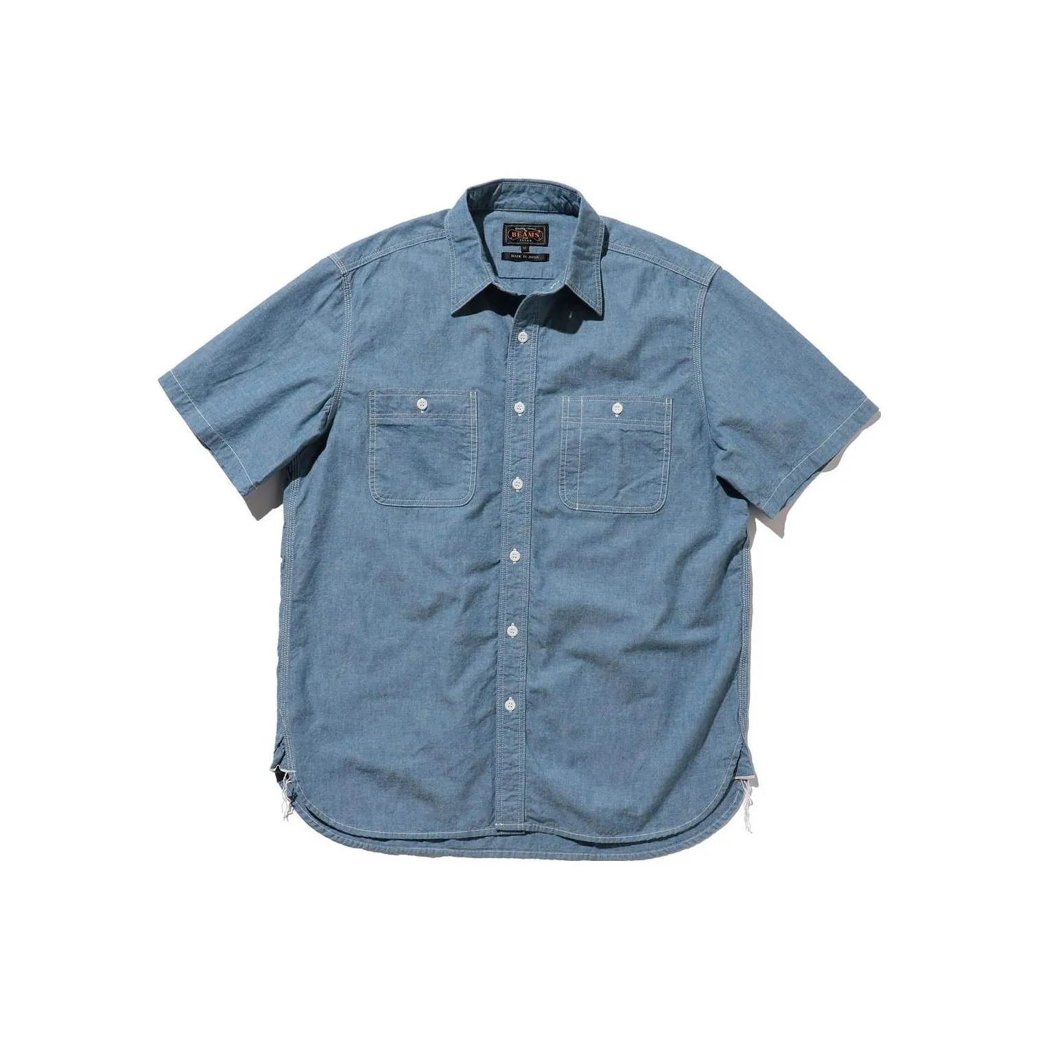 Beams Shirts Men's Sax Blue