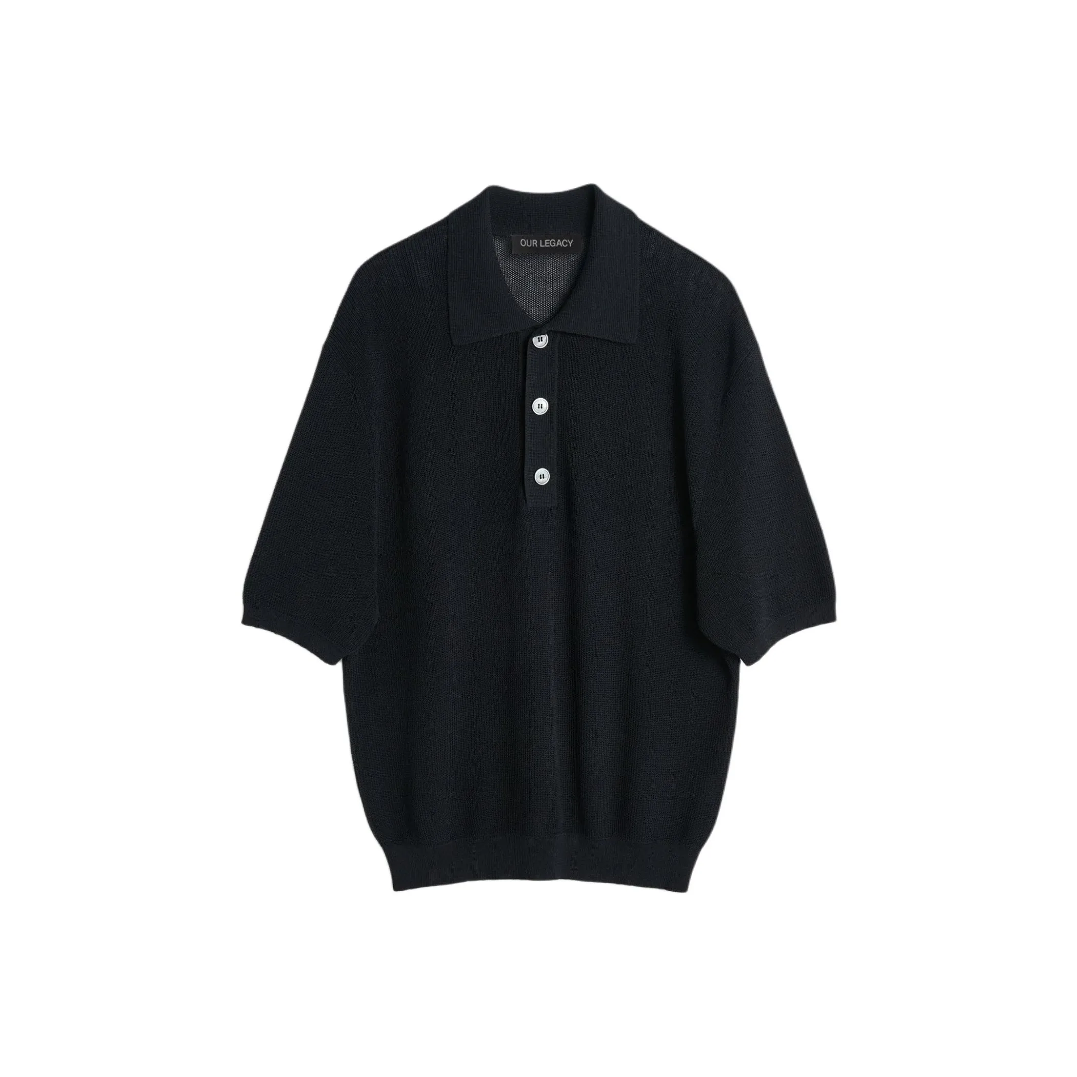 OUR LEGACY Traditional Polo Ribbed Polo Shirt