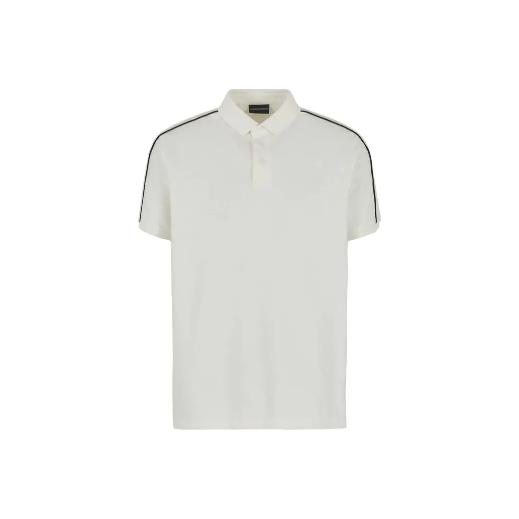 EMPORIO ARMANI Logo tape Cotton Polo Shirt