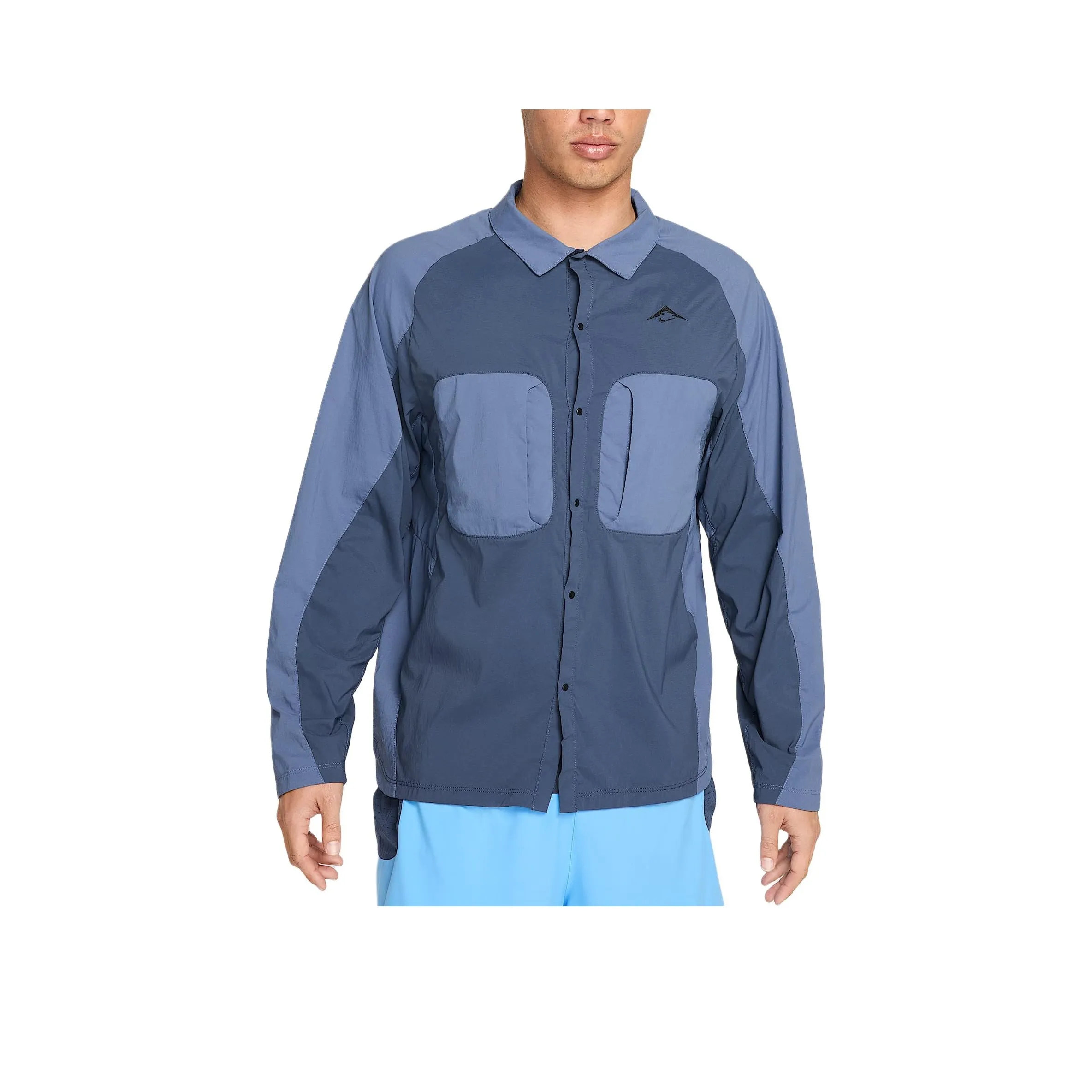 Nike Trail Рубашка Мужская Грозный Синий Diffusion Синий Черный