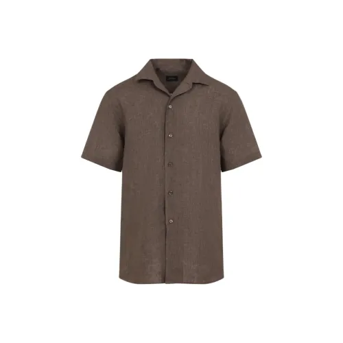 Brioni Коричневые Мужские Рубашки