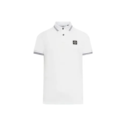 STONE ISLAND Белое Мужское Поло