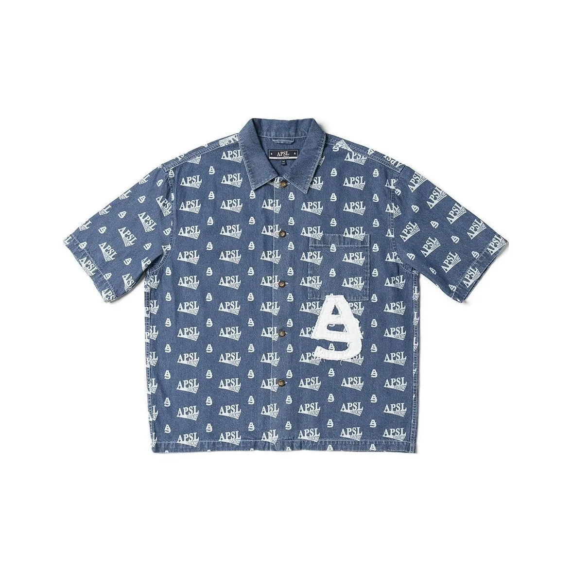 AlphaStyle Shirt Unisex Dark Denim Blue