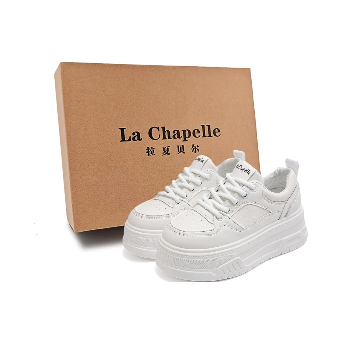 La Chapelle Корейский стиль SHIRO Сладкий Удобная Повседневная 5,5 см Увеличение Высоты Белая Обувь