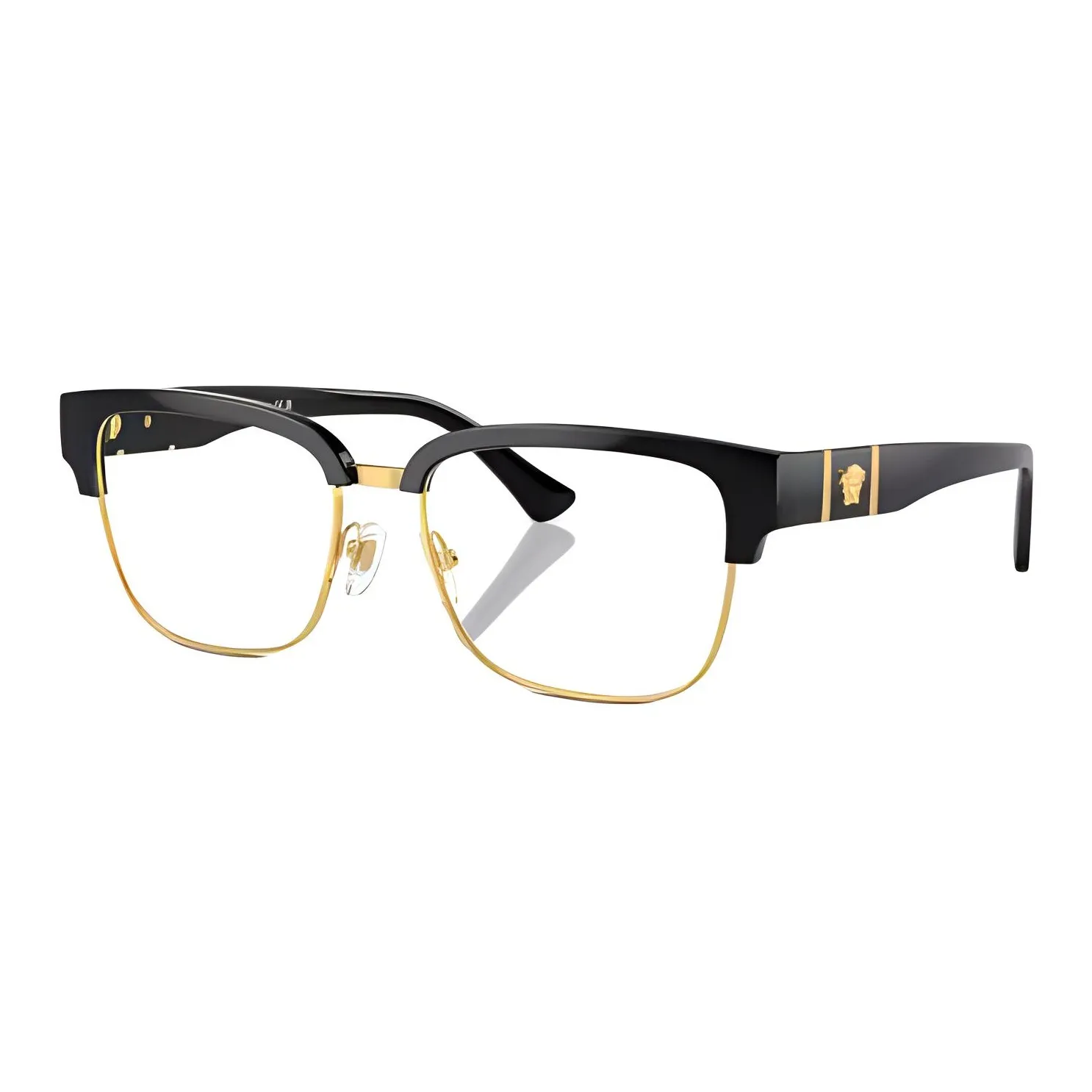 VERSACE Ацетат Прямоугольные Оправы для Очков Унисекс Черные