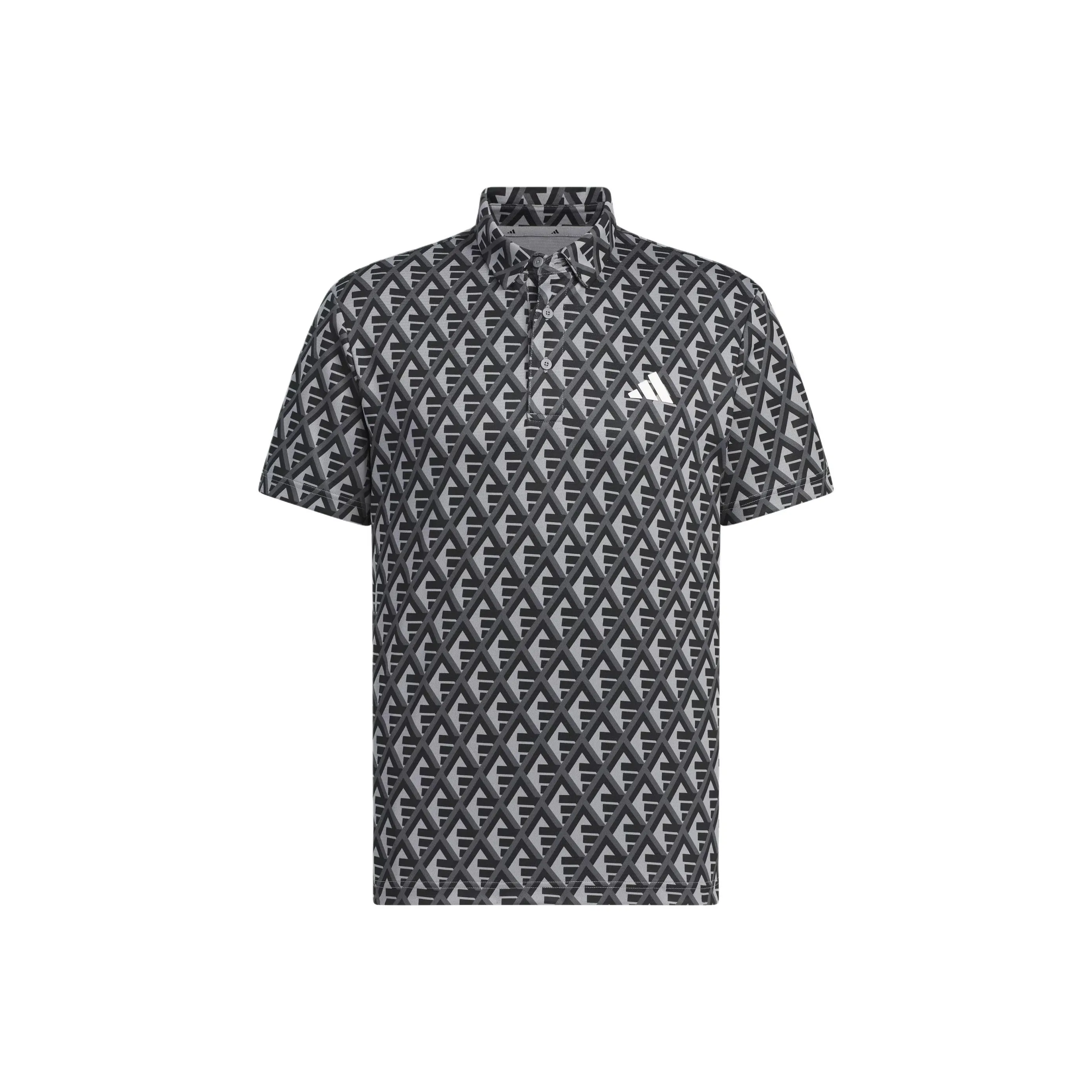 Adidas Aeroready Aop Polo Shirt Polo Shirt Men's Gray