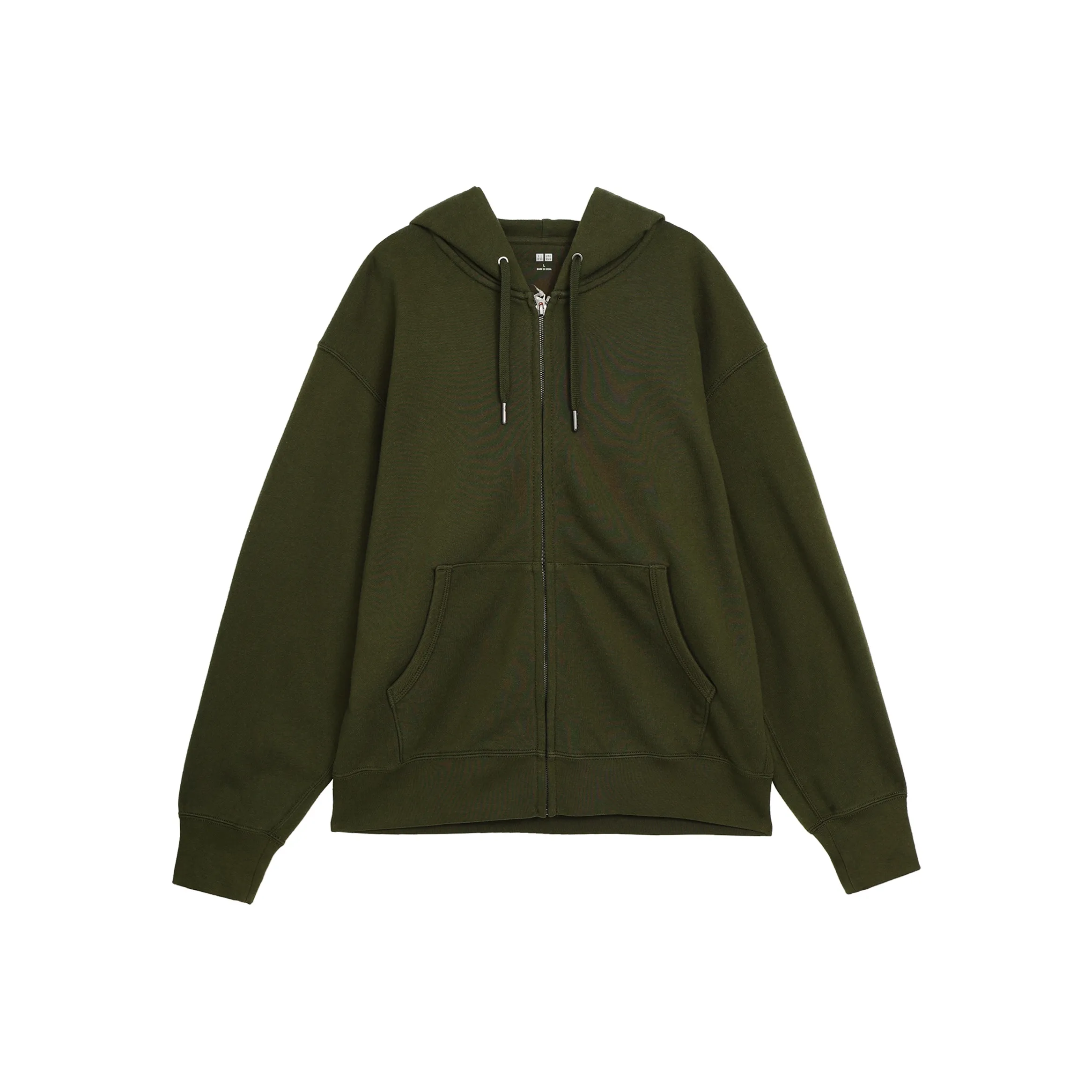 UNIQLO Толстовка Мужская Темно-оливковая