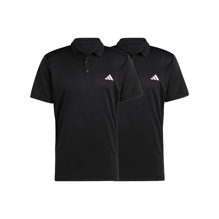 Adidas Tennis FAB Polo Polo Мужской 2 упаковки черный