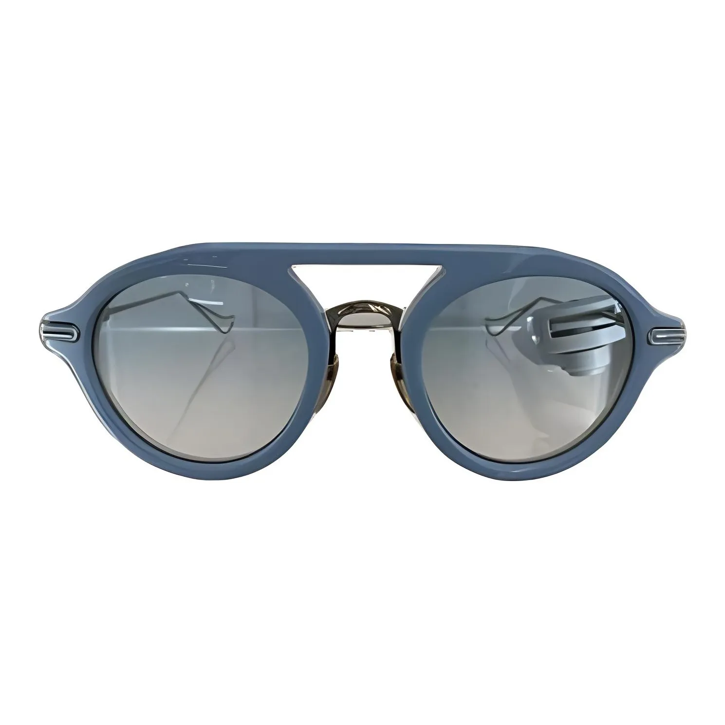 Chrome Hearts Aviator Sunglasses Unisex Blue