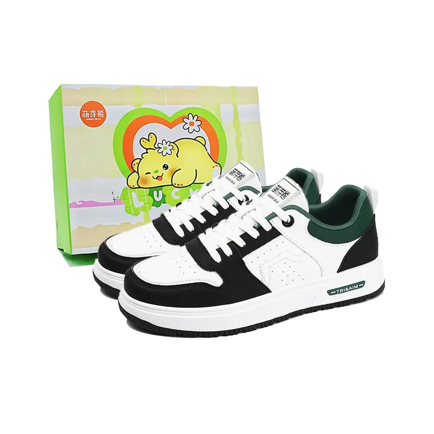 Budding Bear Slip-resistant Abrasion-resistant Lightweight Увеличивающие высоту Низкие Кроссовки для скейтбординга Мужские Коробка