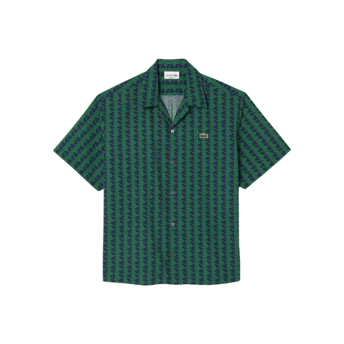 LACOSTE Shirt Men's Marine Blue/Green