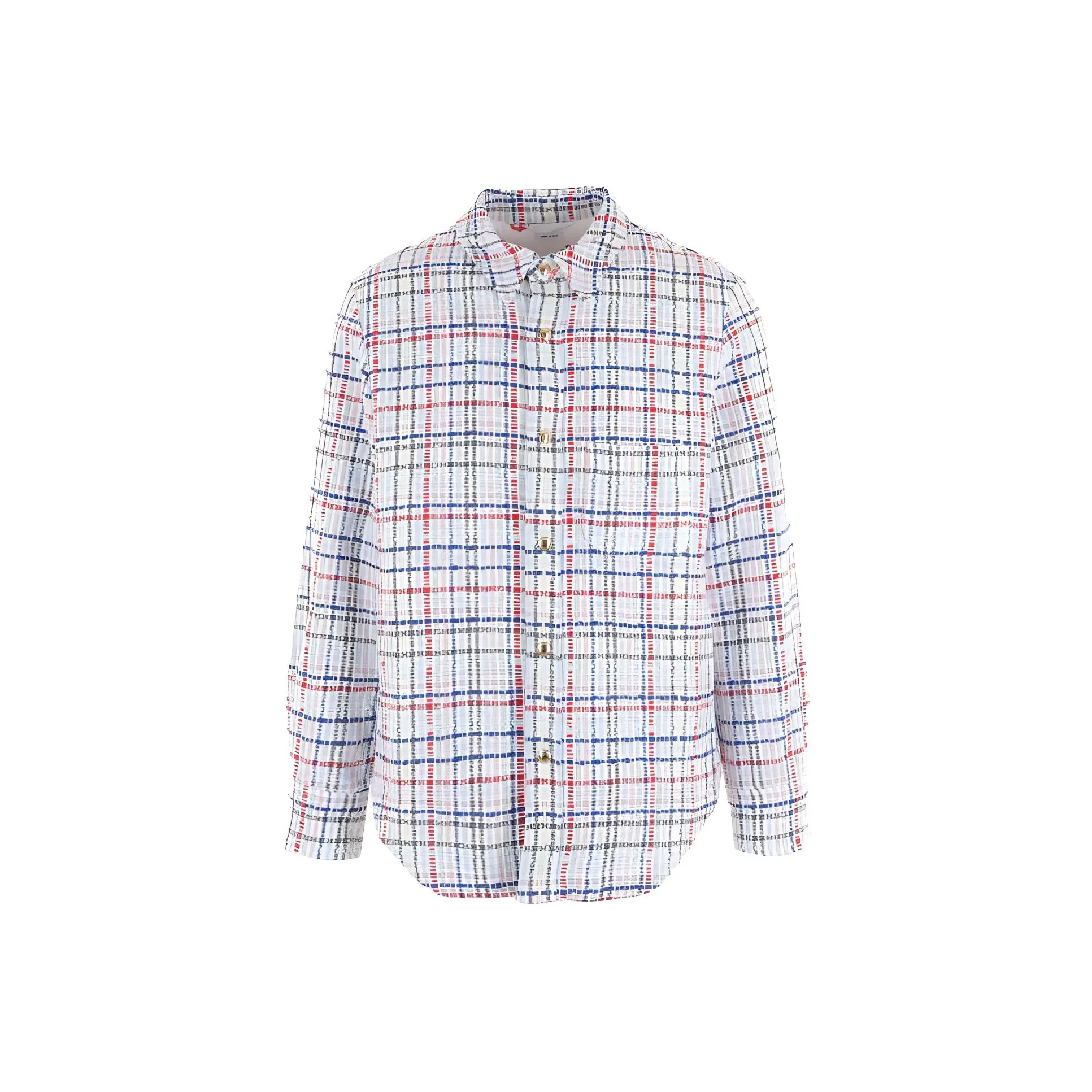 THOM BROWNE Gingham Check Buttoned Overshirt