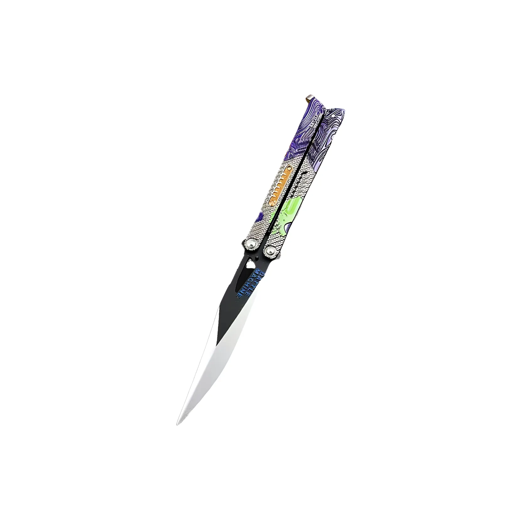 Lezhi By Me Темный Регион Game Мерч Оружие Граффити Лезвие Зимний Лезвие Бабочка Knife Сплав Складной Готовые модели