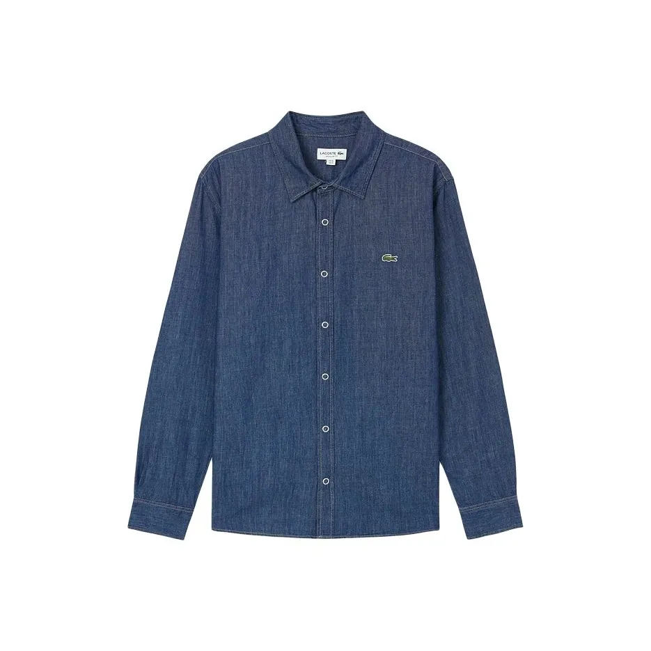 LACOSTE Collaboration MK9/Джинсовый синий Мужская рубашка