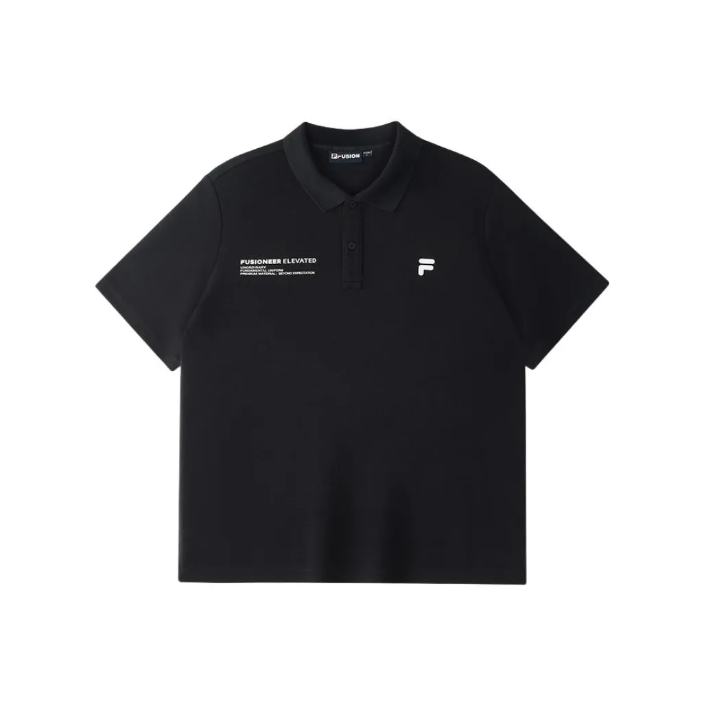 FILA FUSION FUSIONEER Polo Shirt Men's Jet Black BK