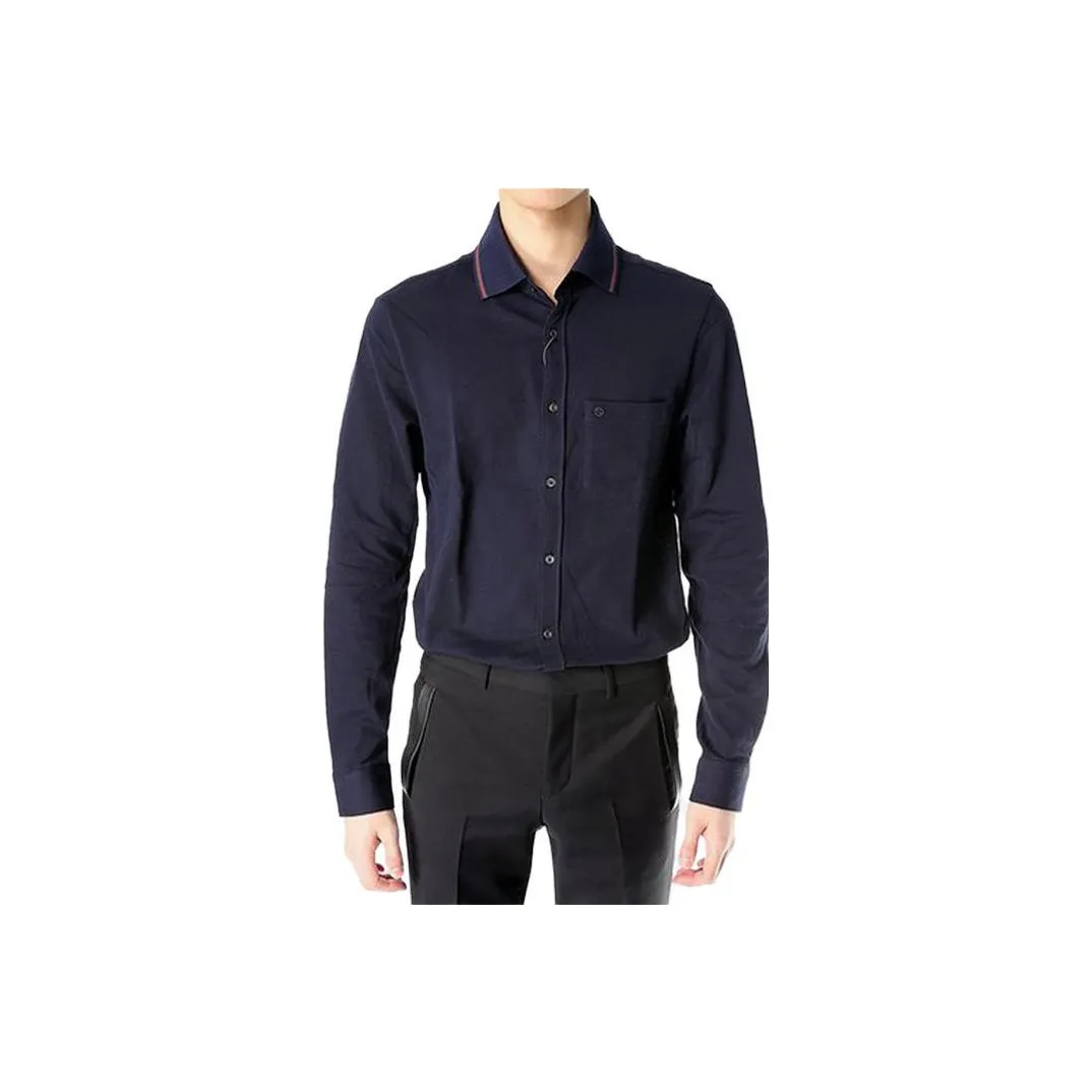 GUCCI SS23 Shirt Men's Dark Blue