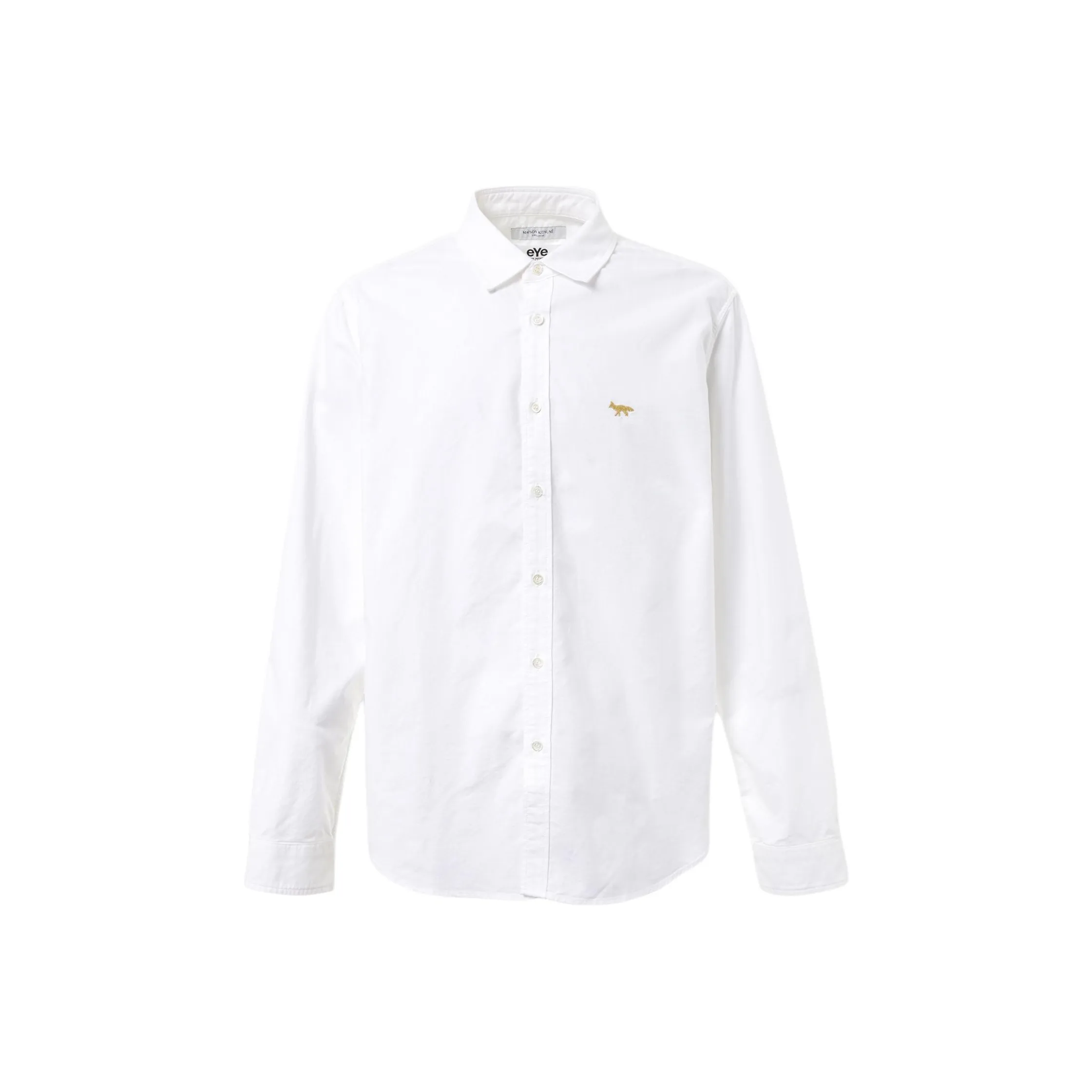 JUNYA WATANABE совместная серия Maison Kitsune Белые Мужские Рубашки