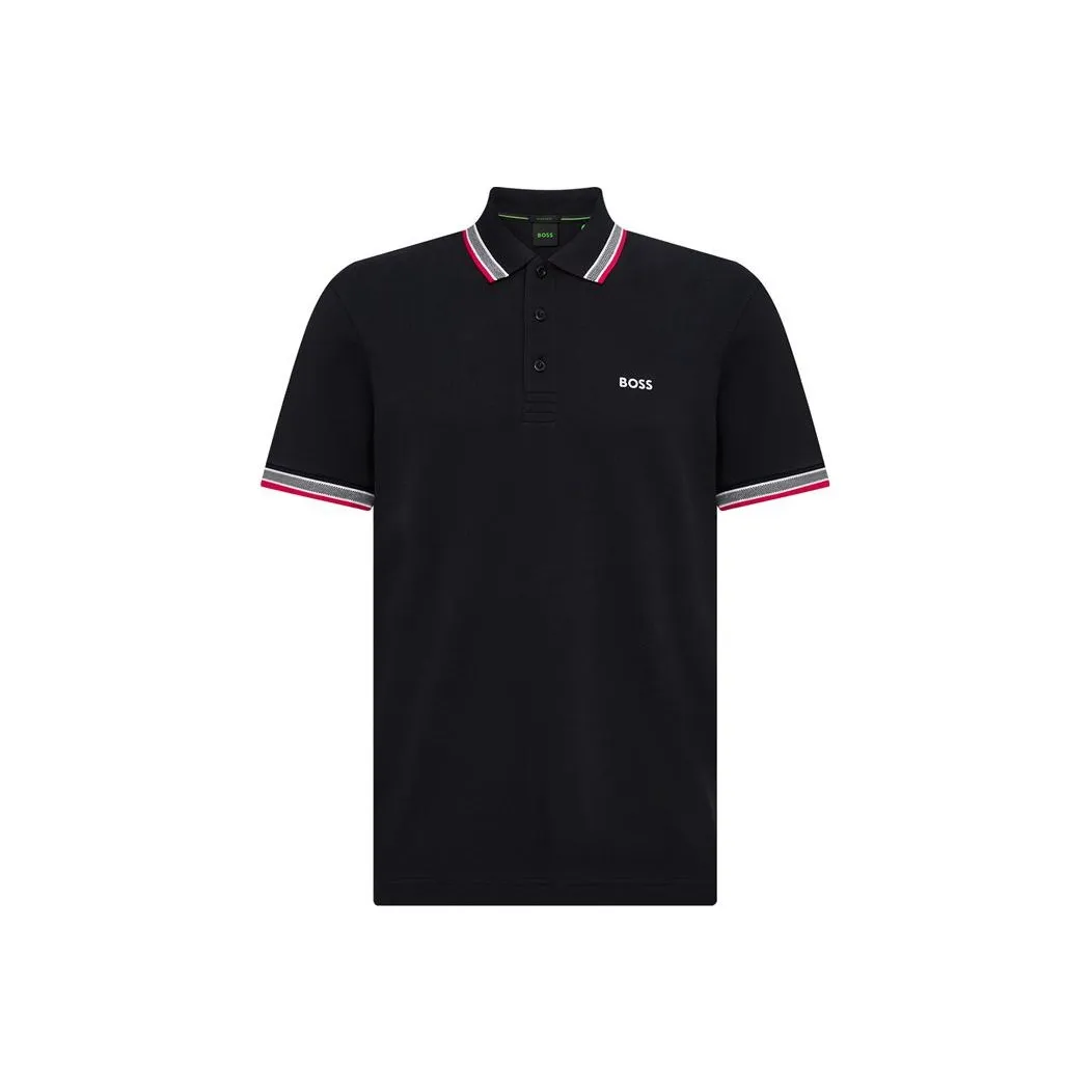 HUGO BOSS Polo Shirts Men Black