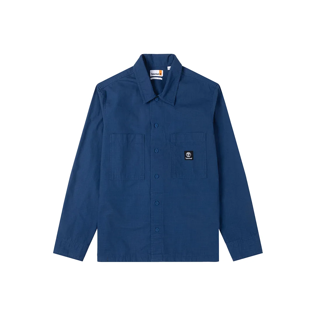 Timberland Blue Men's Shirts Тимберленд Синий Мужские Рубашки