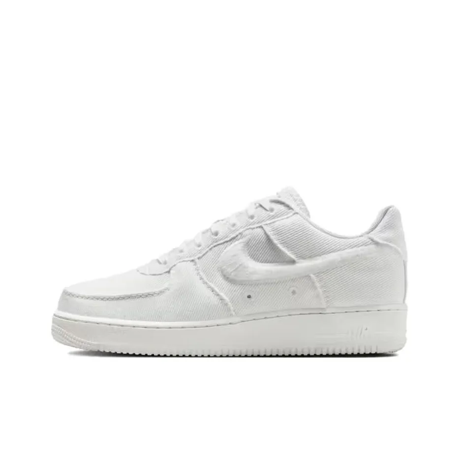 Nike Air FORCE 1 Slip-on Устойчивый к истиранию Низкий Топ Скейтбординг Кроссовки Унисекс Белый
