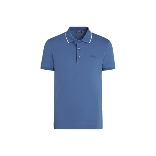 Ermenegildo Zegna Синий Мужское Поло