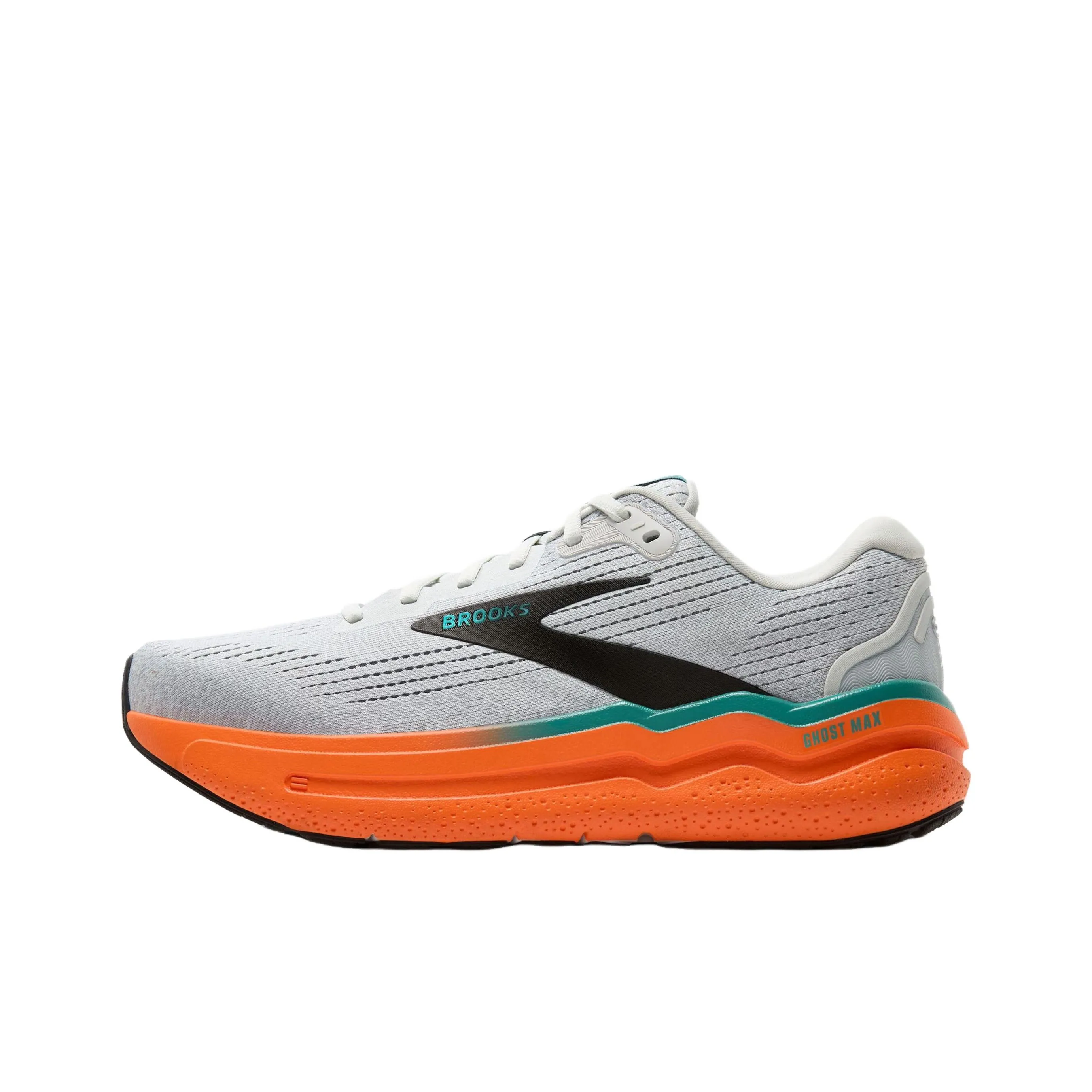 Brooks Ghost Max 2 Anti Slip Wear Resistant Low Top Casual Running Shoes Men's Gray