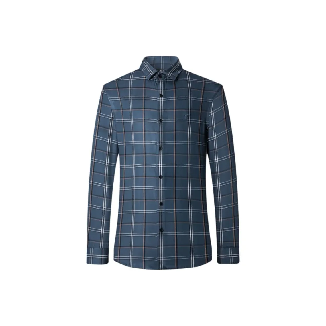 SEPTWOLVES Рубашка Мужская Серый Синий