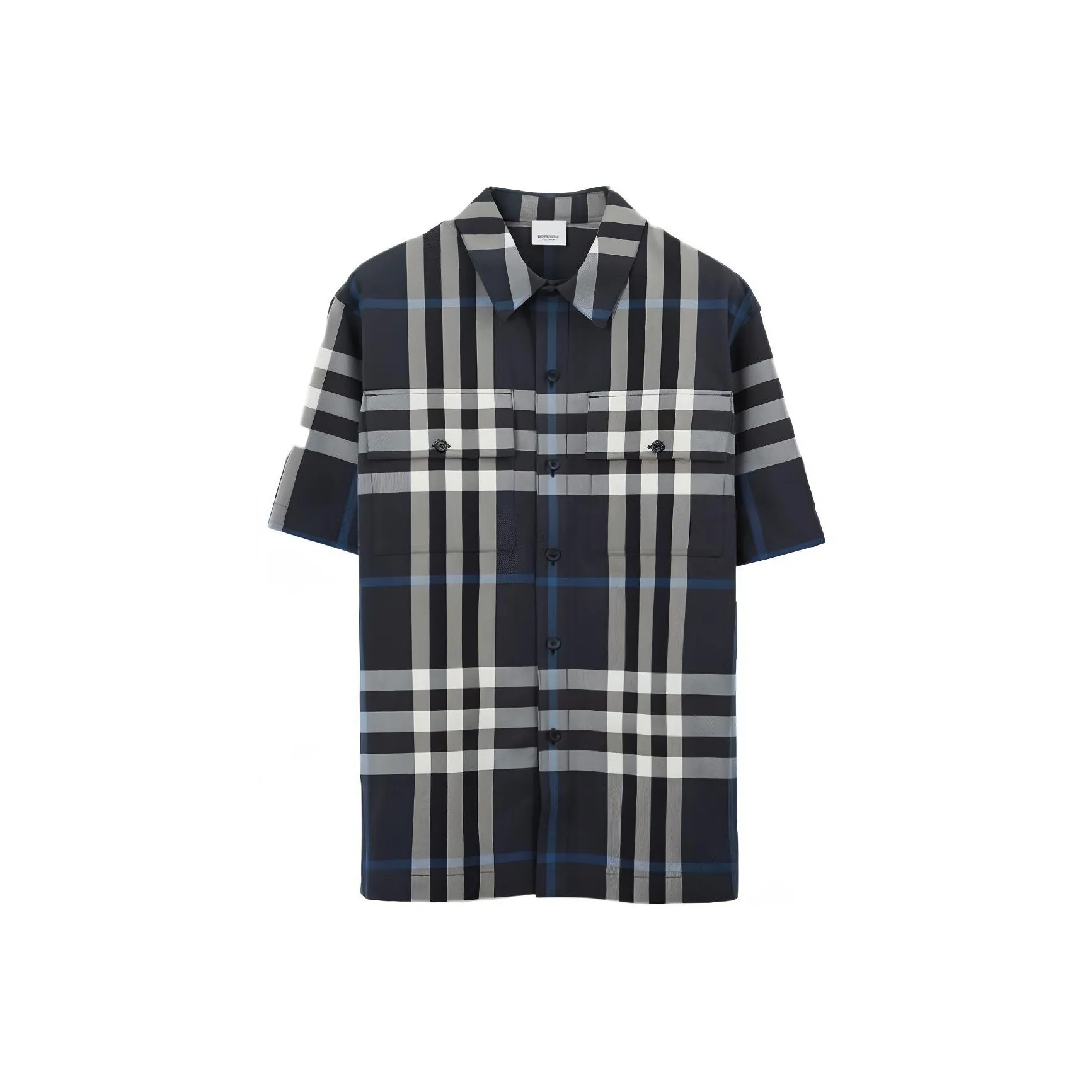 Burberry Темно-синие мужские рубашки