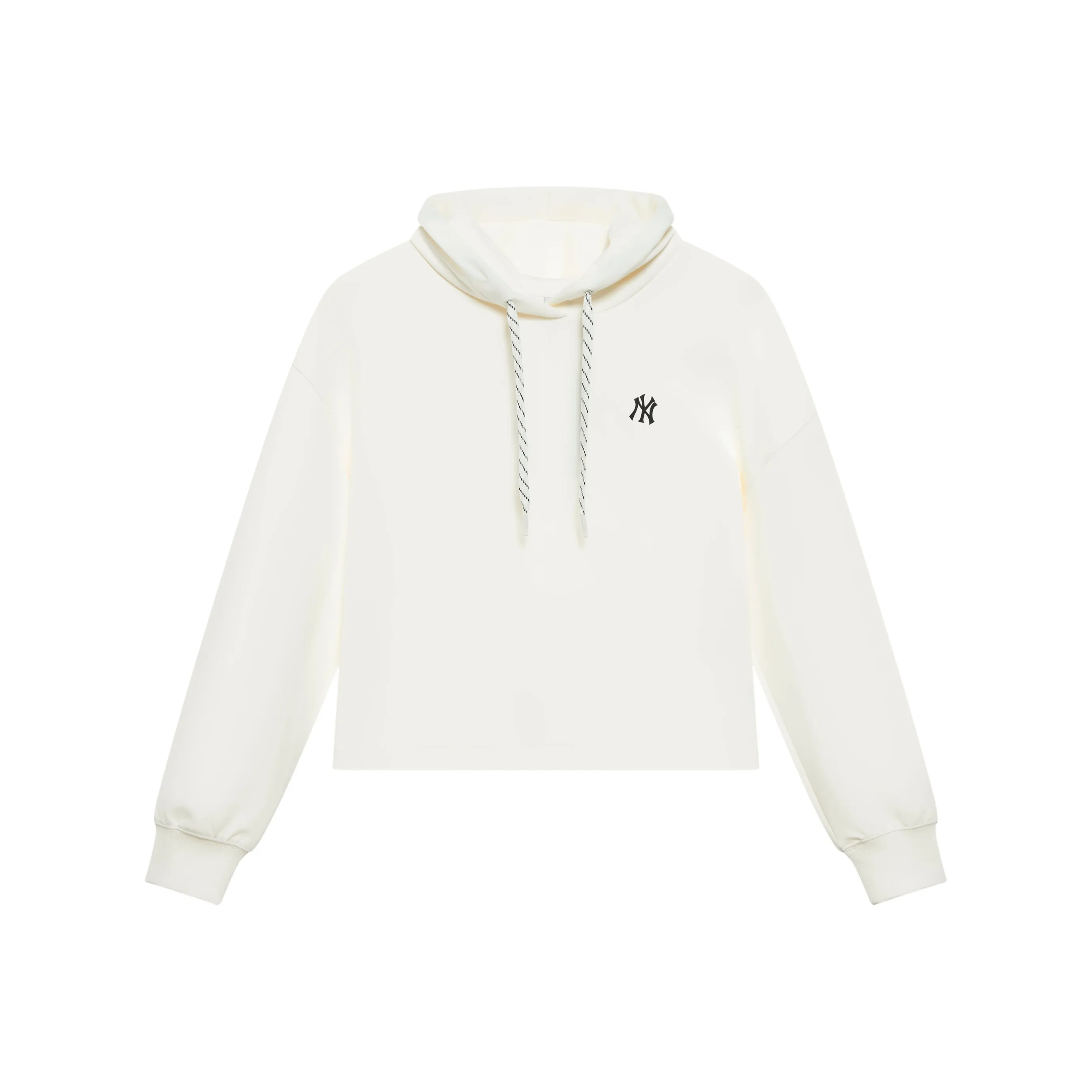 MLB New York Yankees Basic Collection 24FW Early Autumn Cropped Hoodie Unisex Cream