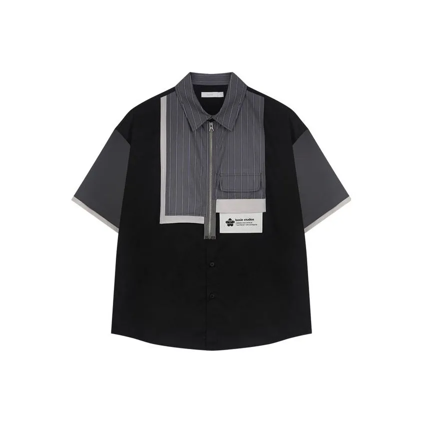 Bosieagender x XIAOHUAREN LIANMINGKUAN SS23 Рубашка Унисекс Черный