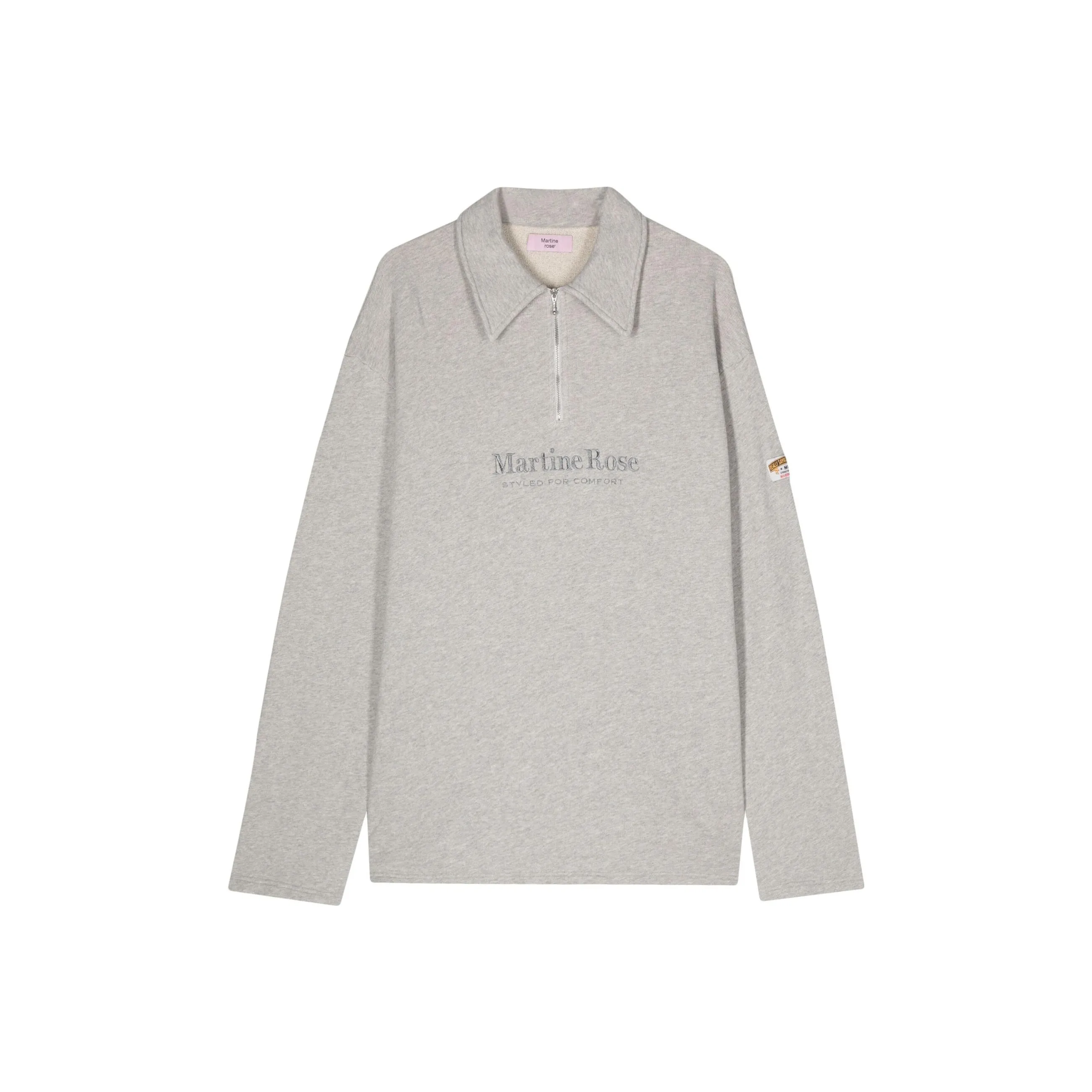 Martine Rose Logo embroidered Cotton Polo Shirt