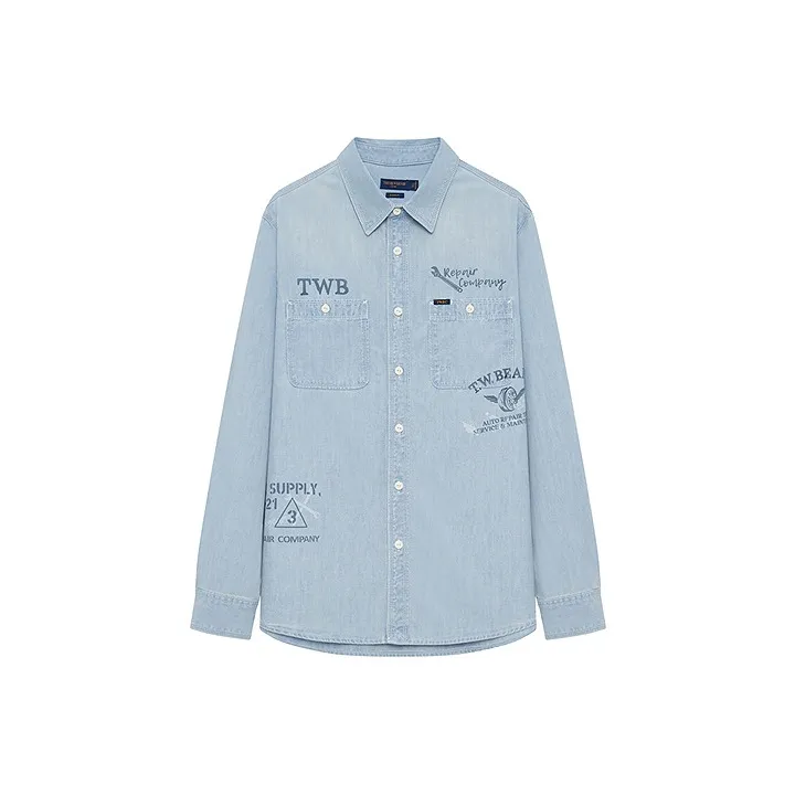 Teenie Weenie Men Рубашка Унисекс Blue