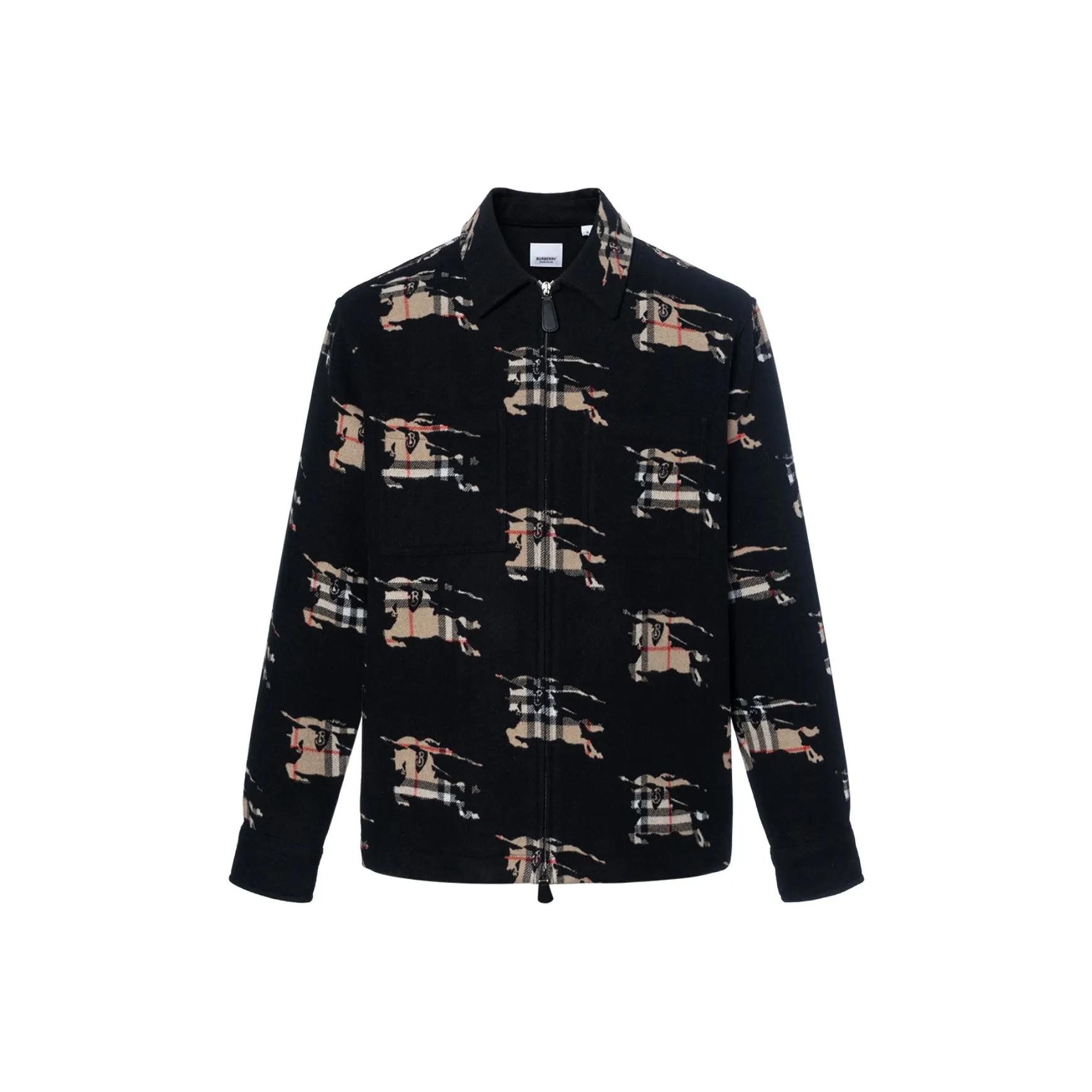 Burberry Check EKD Wool Blend Overshirt