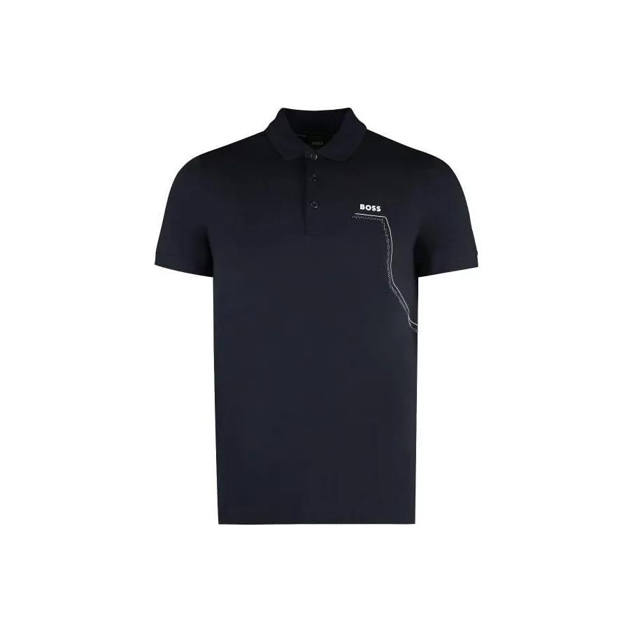 Boss HUGO BOSS Logo Print Short Sleeved Polo Shirt