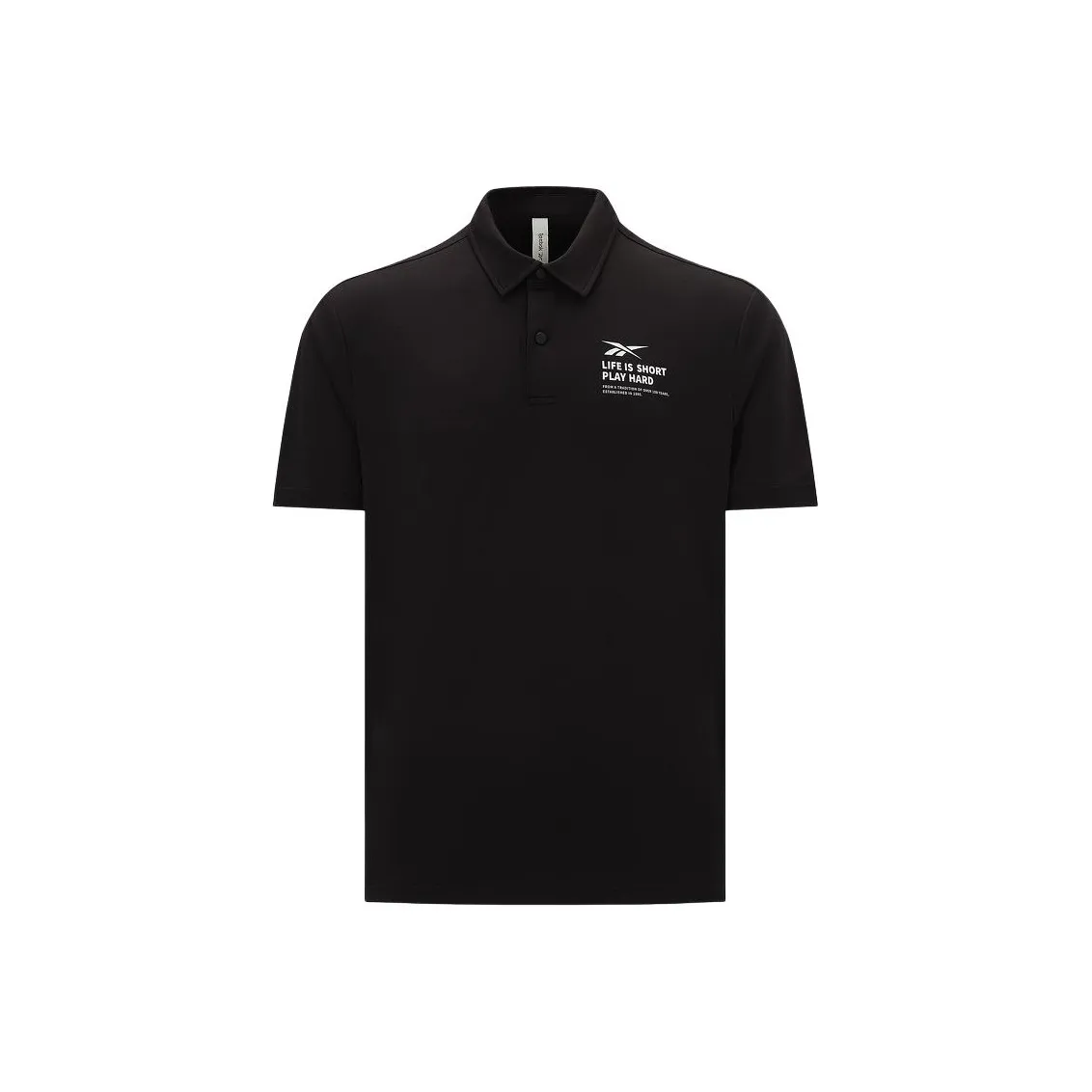 Reebok совместное брендирование Черное мужское поло