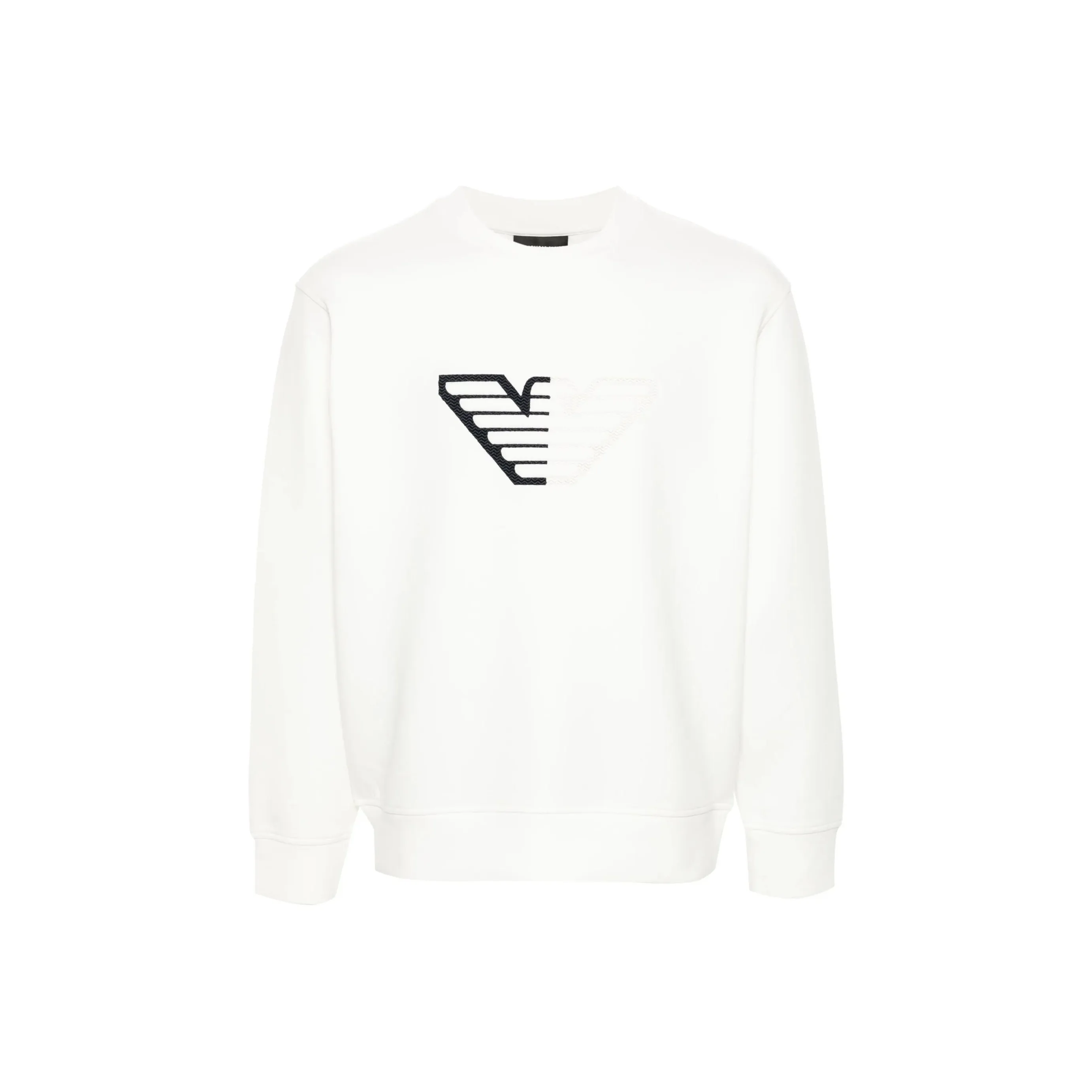 EMPORIO ARMANI Eagle appliqué Double Jersey Sweatshirt