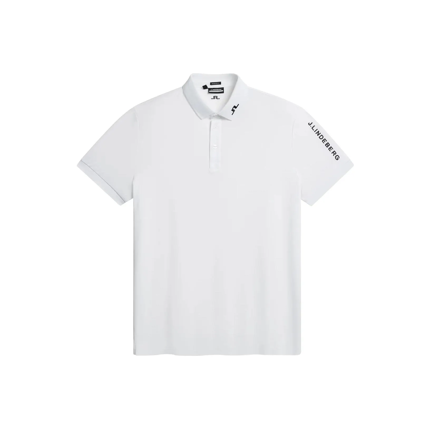 J.Lindeberg Our Tech Reg Fit Golf Polo Shirt Men's White