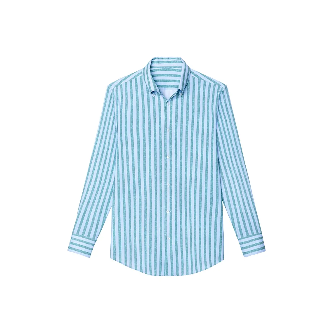 SKARO Рубашка Мужская Синие Зеленые Полосы