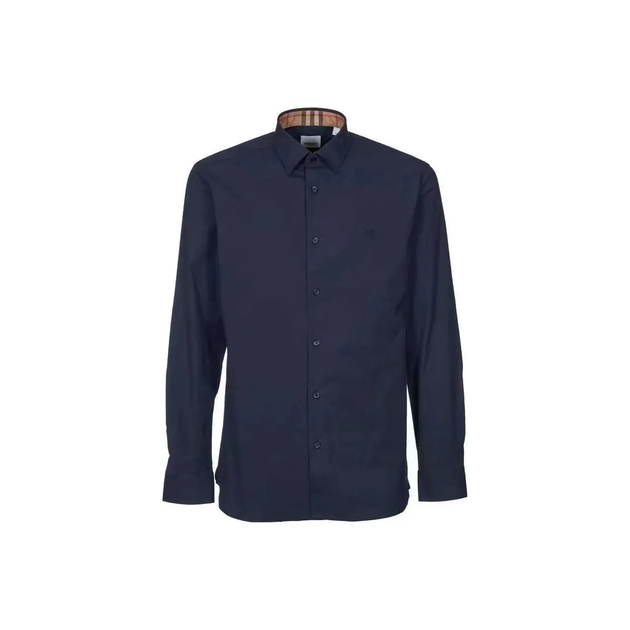 Burberry Equestrian Knight Logo Embroidered Buttoned Shirt