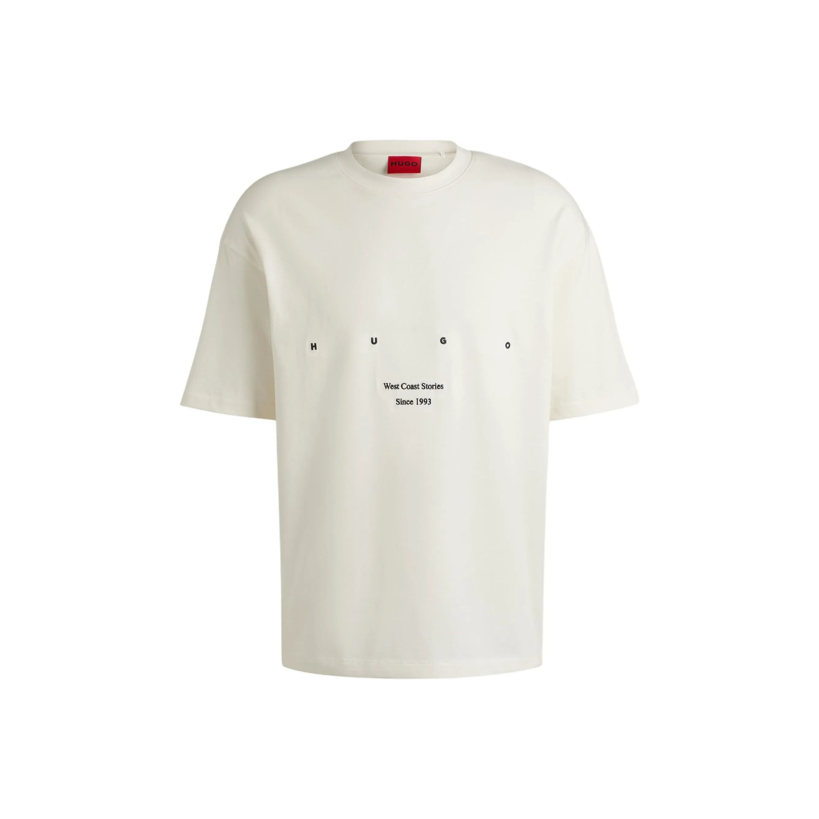 Hugo Boss Белая Мужская T-Рубашка