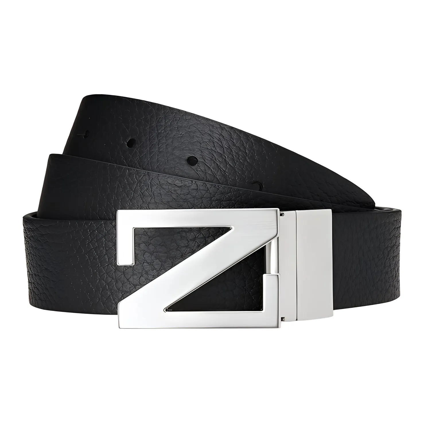 Zegna Ремни из коровьей кожи Мужской Черный Ширина 3,5 см