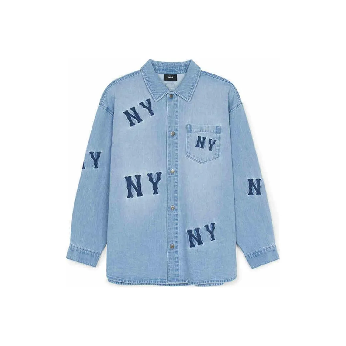 MLB New York Yankees Old Flower Shirt Unisex Light Blue