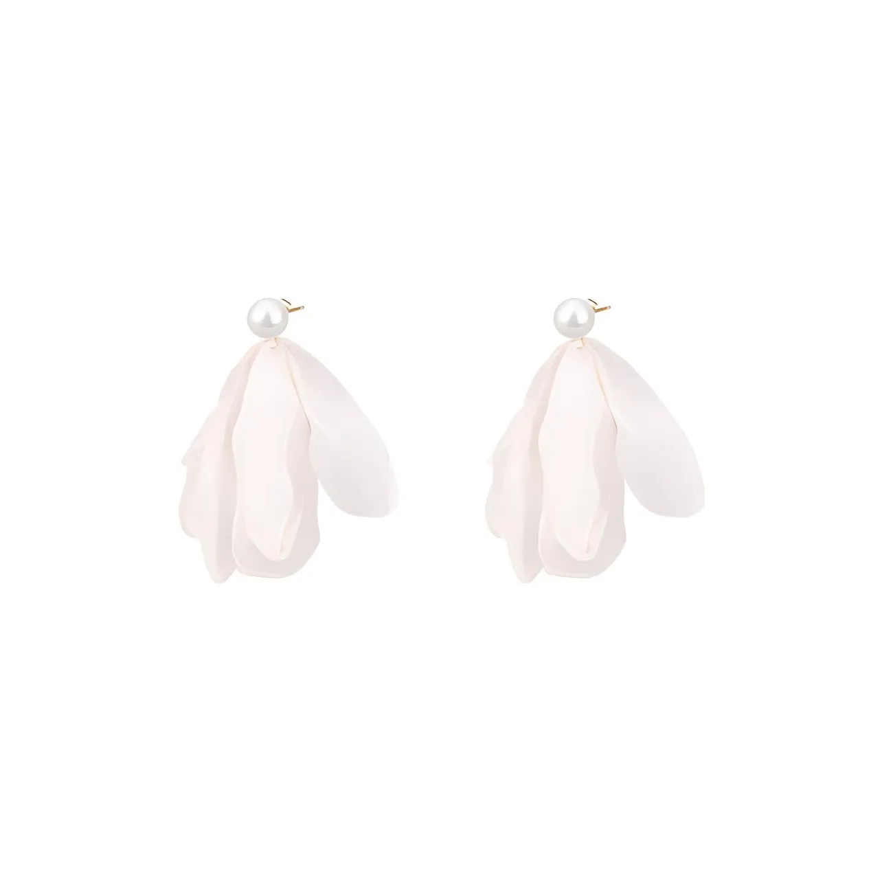 Серьги-гвоздики из стерлингового серебра 925 пробы Peach Tea для женщин